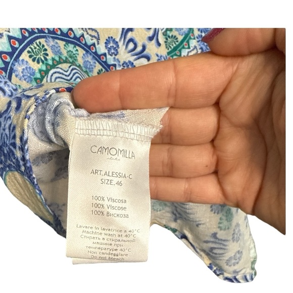 Camomilla Italia Medallion Button-Down Tank size 46 (12 or 14) - Picture 4 of 4